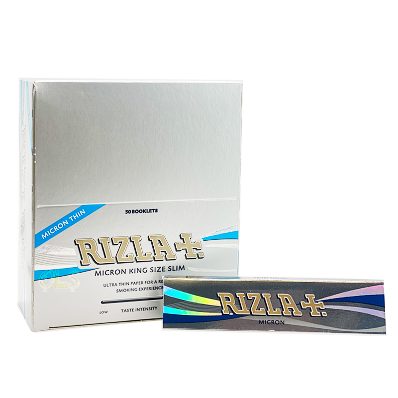 Rizla Micron Rolling Papers Full Box 50 Packs Super Thin Regular Small Size
